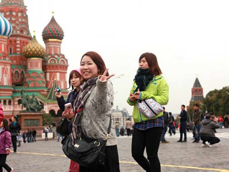 В Москву приезжает огромное количество разных туристов