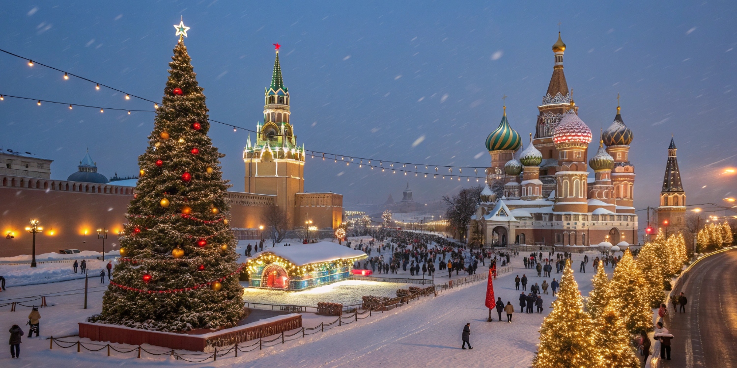 Новогодние праздники в городах России