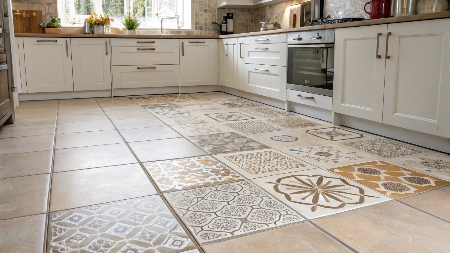 Керамическая плитка и керамогранит для пола на кухне: критерии выбора