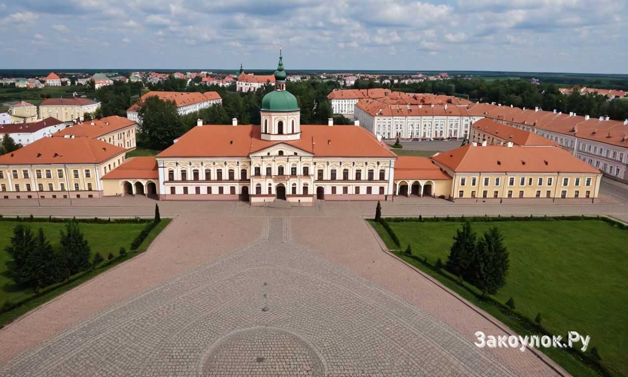 Парковый ансамбль Несвижа планировка и прогулочные маршруты