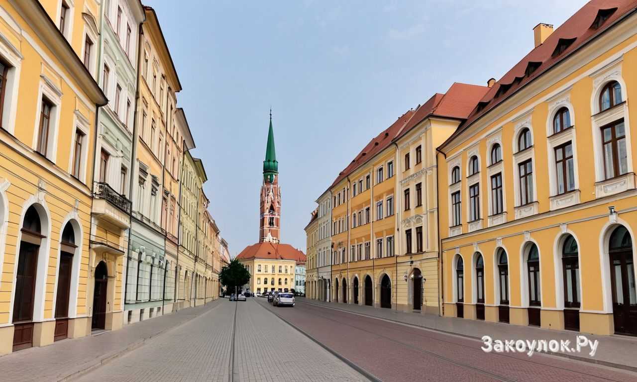 Набережная Тисы и панорамы исторической части города