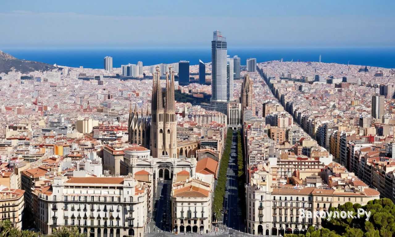 Отдых на пляжах Барселоны у Средиземного моря рядом с центром города