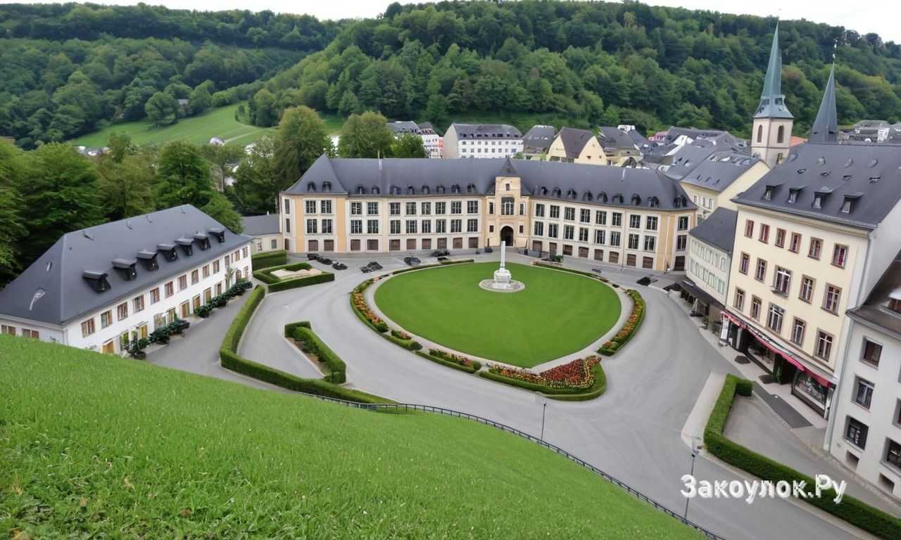 Эттельбрюк в Люксембурге главные достопримечательности и старый город для прогулок