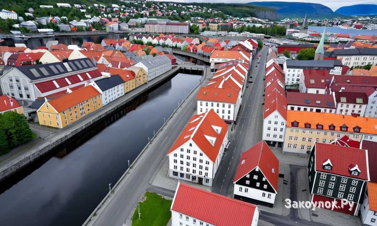 Тронхейм прогулки по набережной Нидельвы лучшие виды маршруты и атмосфера города