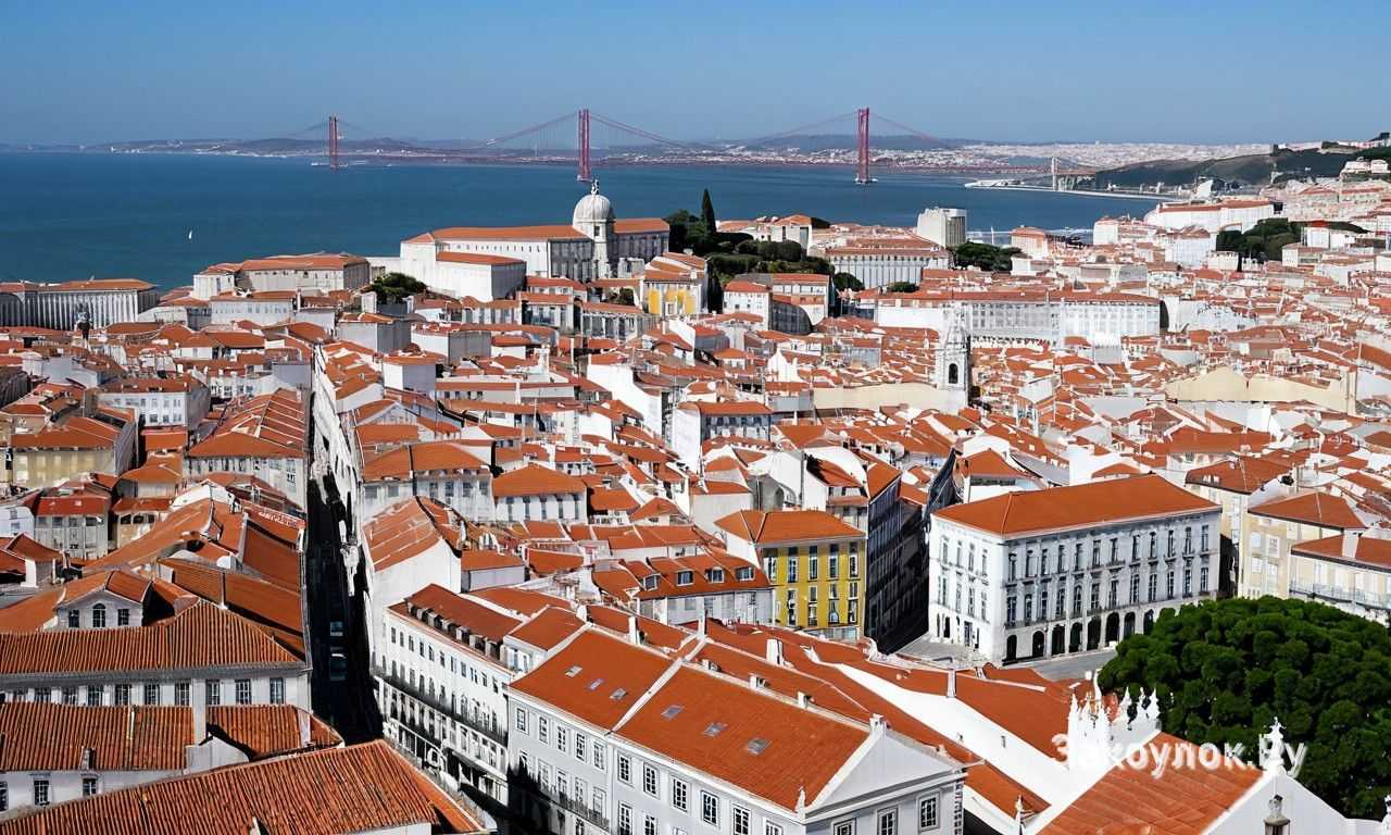 Лиссабон в Португалии океанариум набережные и современная архитектура для яркого отдыха