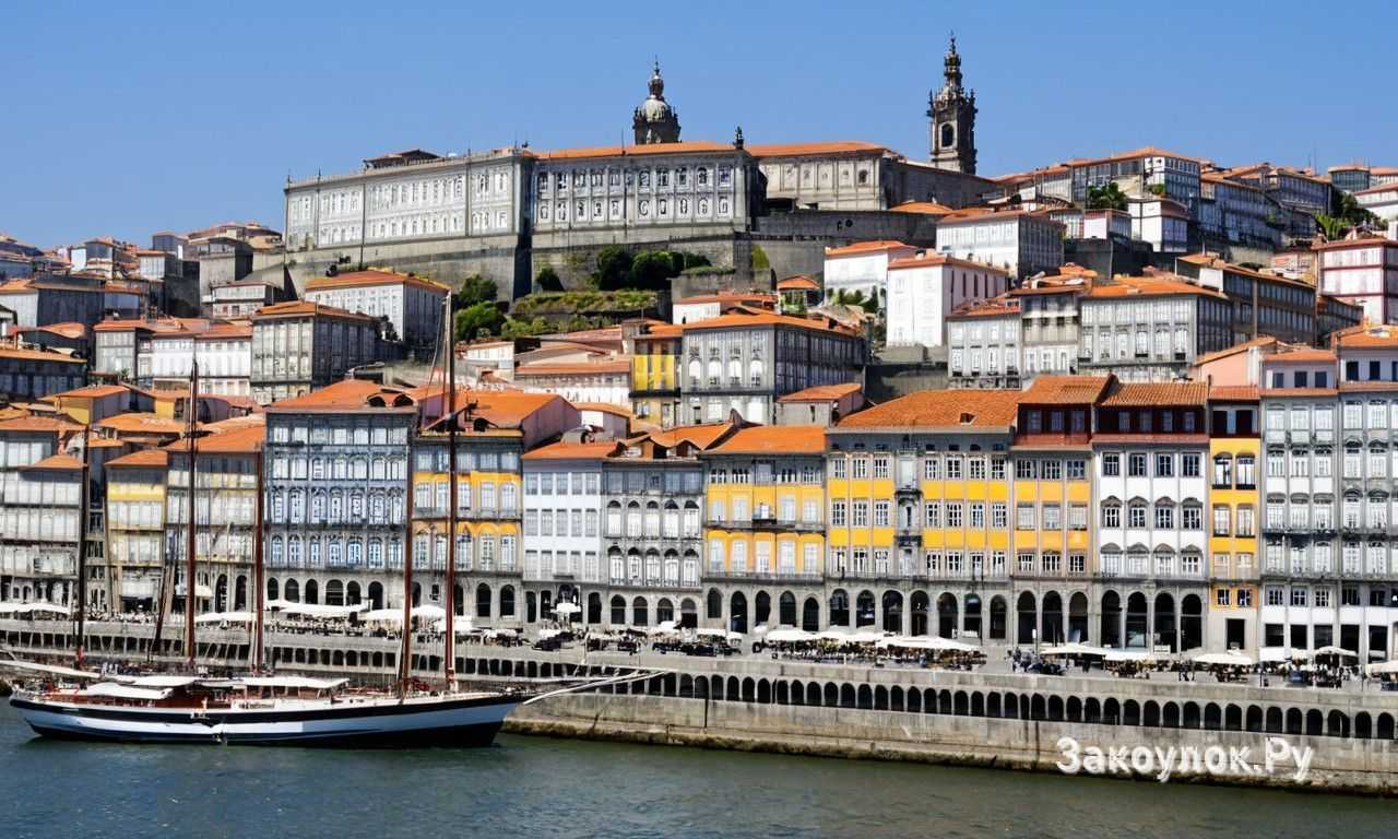 Португалия Порту исторический центр Рибейра и набережная Дору для яркого отдыха