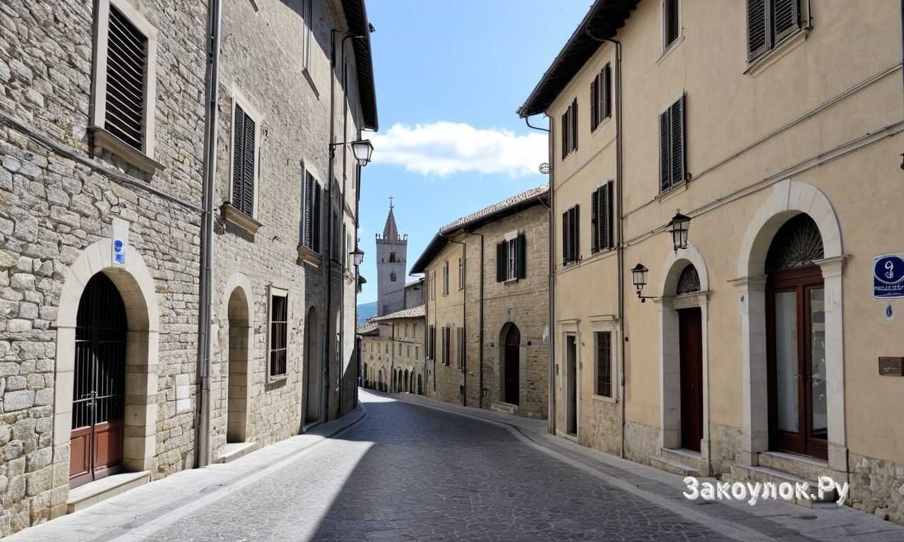 Главные достопримечательности Борго-Маджоре в Сан-Марино у подножия горы Титано