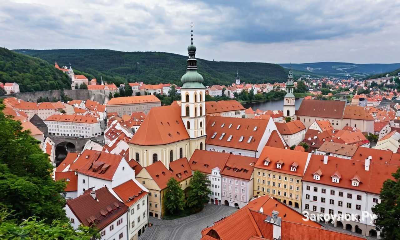 Чески Крумлов в Чехии музеи города и культурное наследие с экскурсиями