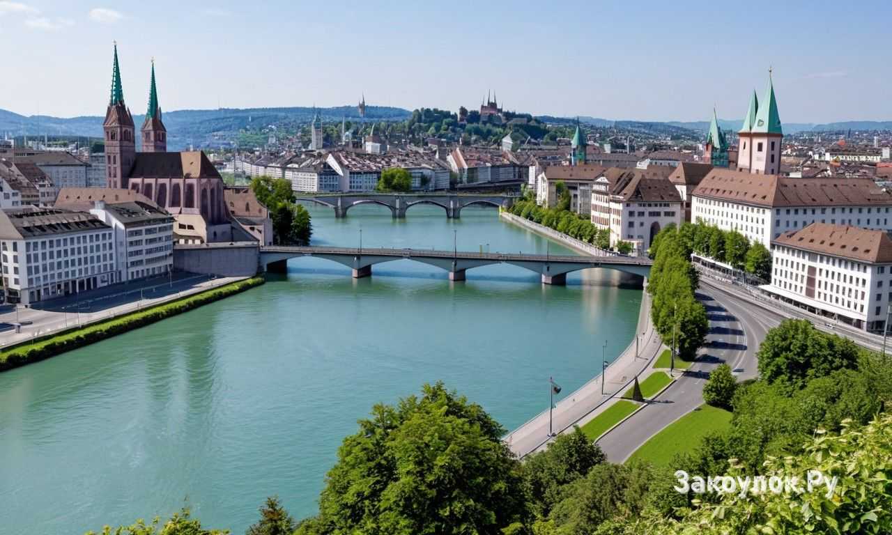 Прогулки по Базелю вдоль Рейна парки старого города и уютные улицы