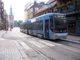 Фотографии - Осло центральная часть города, трамвай